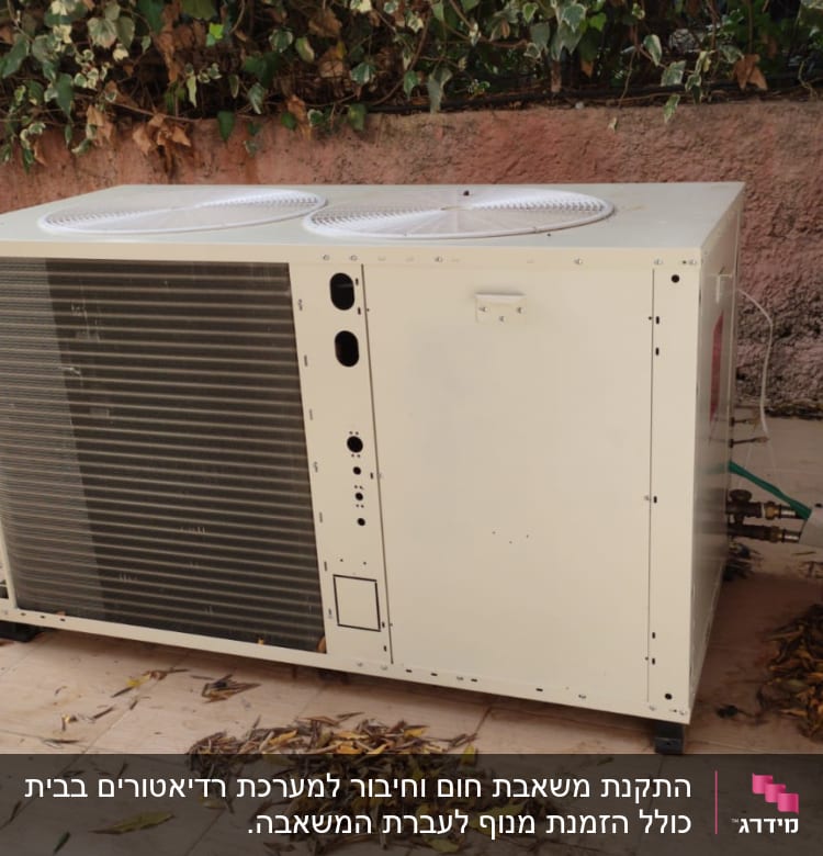 יחידת חימום חיצונית עם מאווררים עליונים
